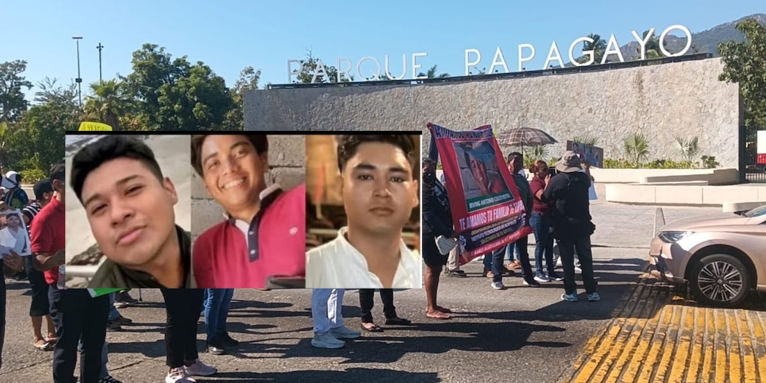 Exigen en Acapulco la aparición de tres jóvenes