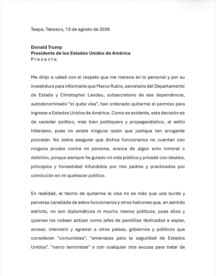 La carta de Andy