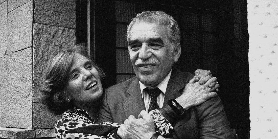 Poniatowska con Gabriel García Márquez, 1986.