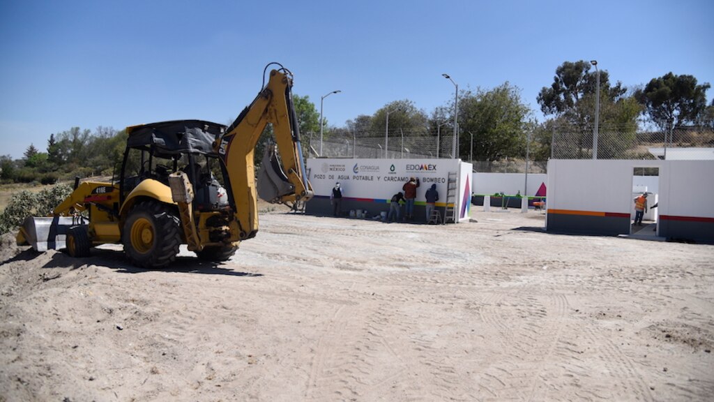 Fachada de la nueva infraestructura que se realiza en la comunidad de Buenavista.