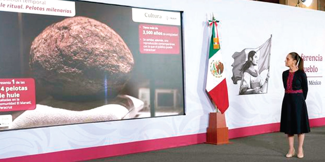 LA PRESIDENTA Claudia Sheinbaum, en
conferencia, ayer