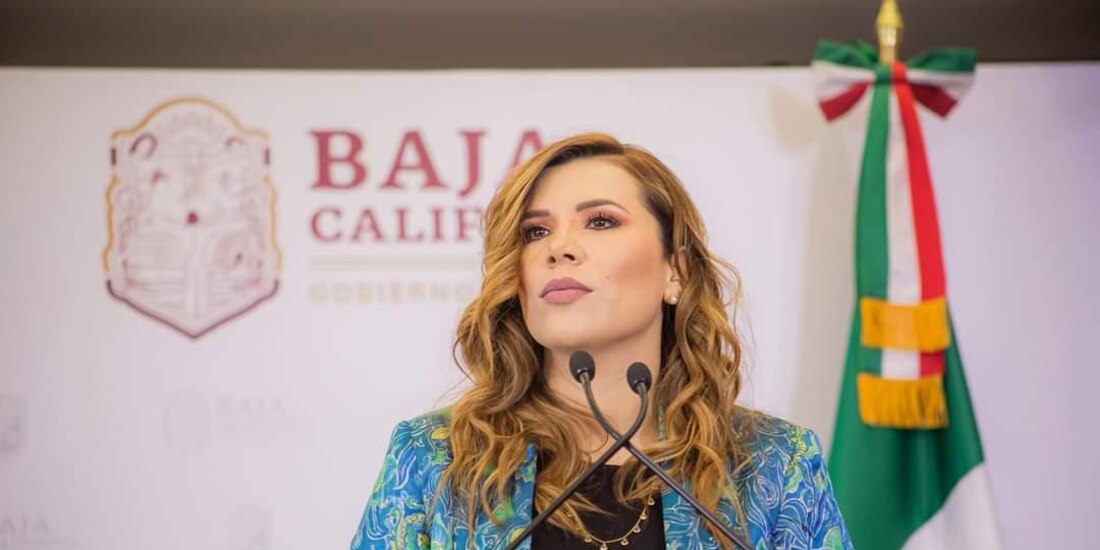 Marina del Pilar Ávila Olmeda, gobernadora de Baja California.