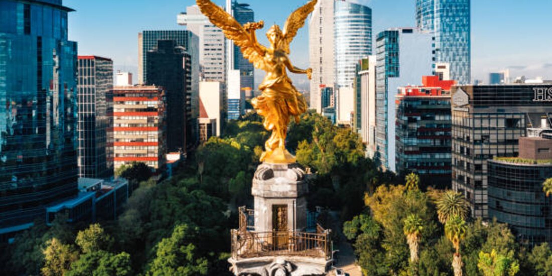 El Ángel de la Independencia en la Ciudad de México.