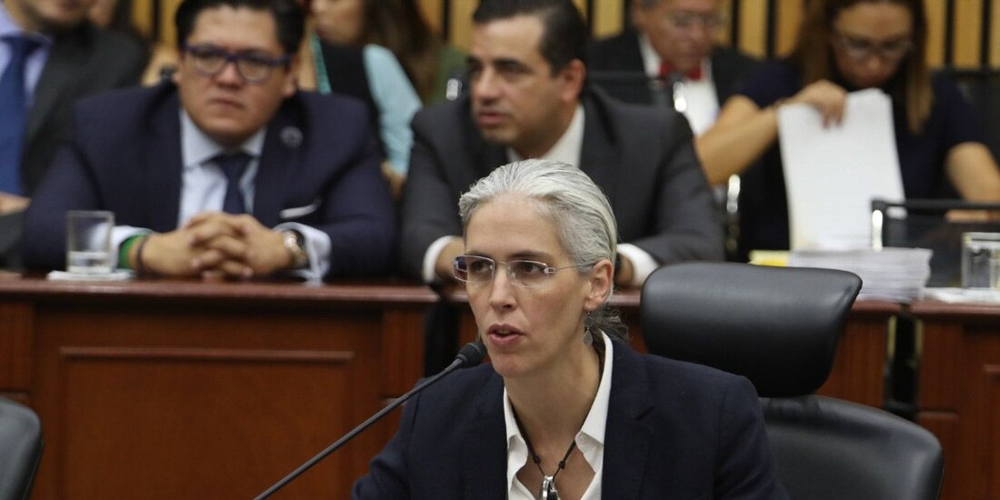 La consejera electoral, Pamela San Martín, en mayo del 2019.