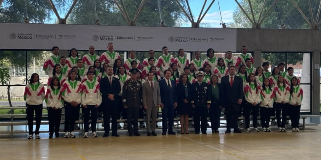 La Delegación Mexicana fue abanderada de cara a los Juegos Olímpicos de la Juventud.