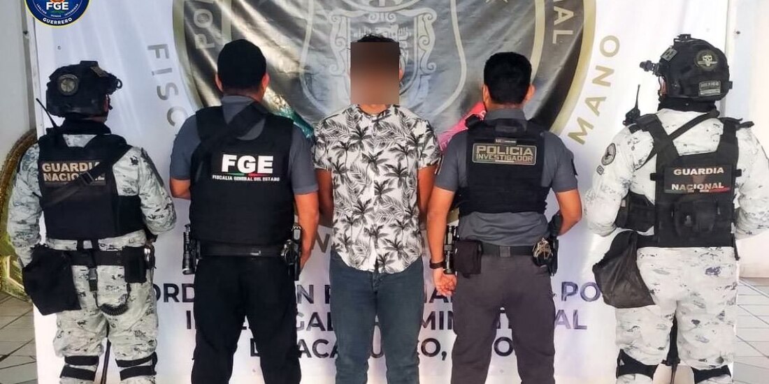 Capturan a un sujeto por narcomenudeo en Acapulco, Guerrero.