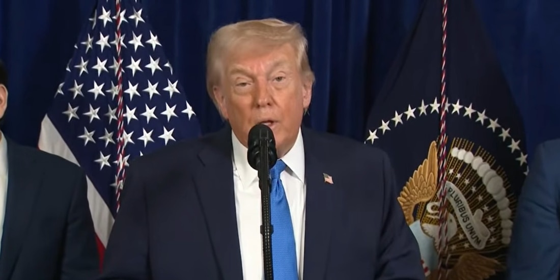 Donald Trump, en conferencia de prensa.