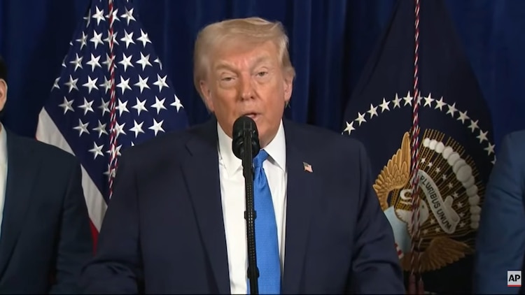 Donald Trump, en conferencia de prensa.