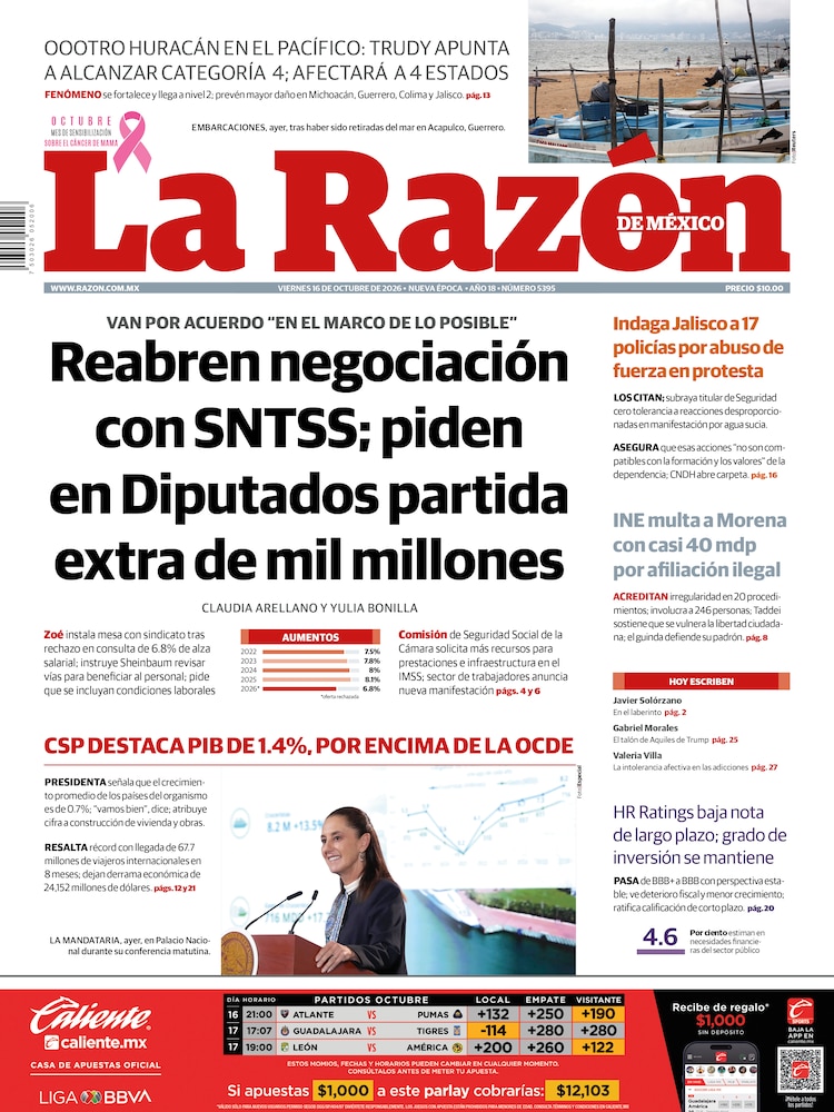 La Razón 16 Octubre 2026