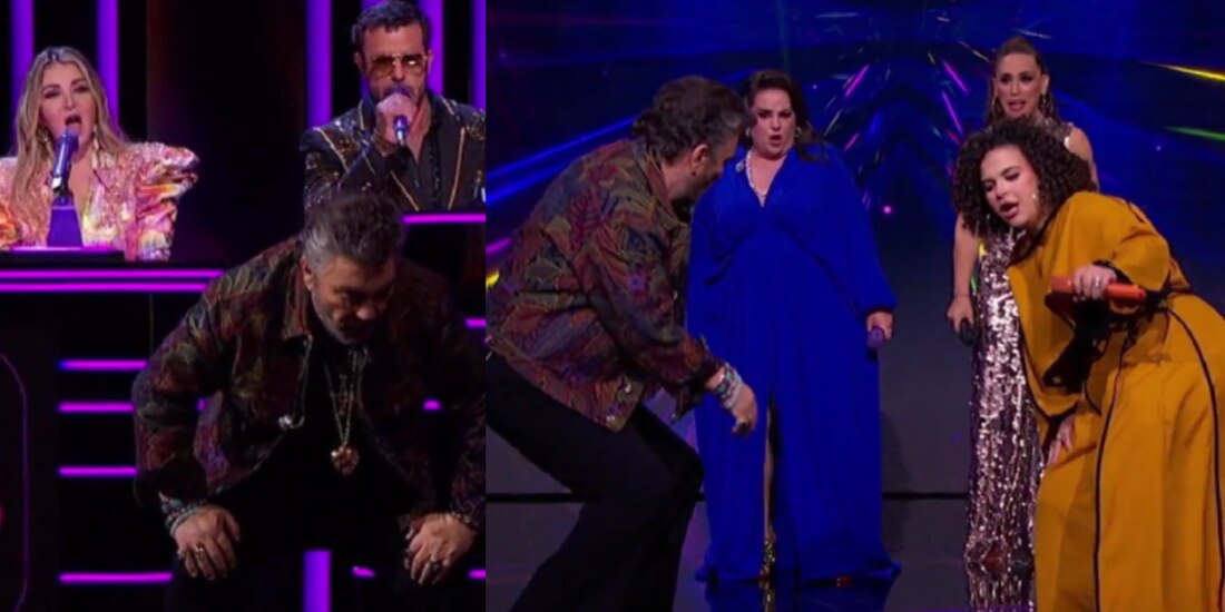 Lucerito y Mijares perrearon hasta el suelo durante 'Juego de Voces'