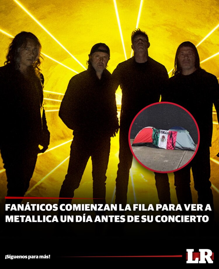 Fans de Metallica acampan desde un día antes afuera del Estadio GNP Seguros