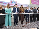 Momento en que fue inaugurado el stand San Luis Potosí Surrealista.