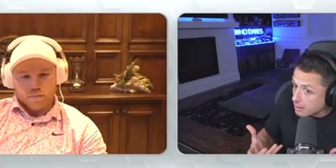 'Canelo' Álvarez insultó a un famoso periodista en una plática con el 'Chicharito' Hernández.