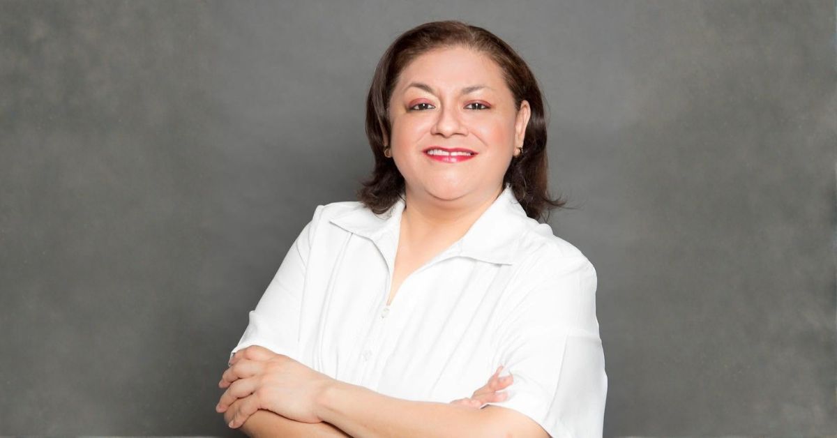 Alma de la Rosa Flores, periodista de Monterrey, Nuevo León.