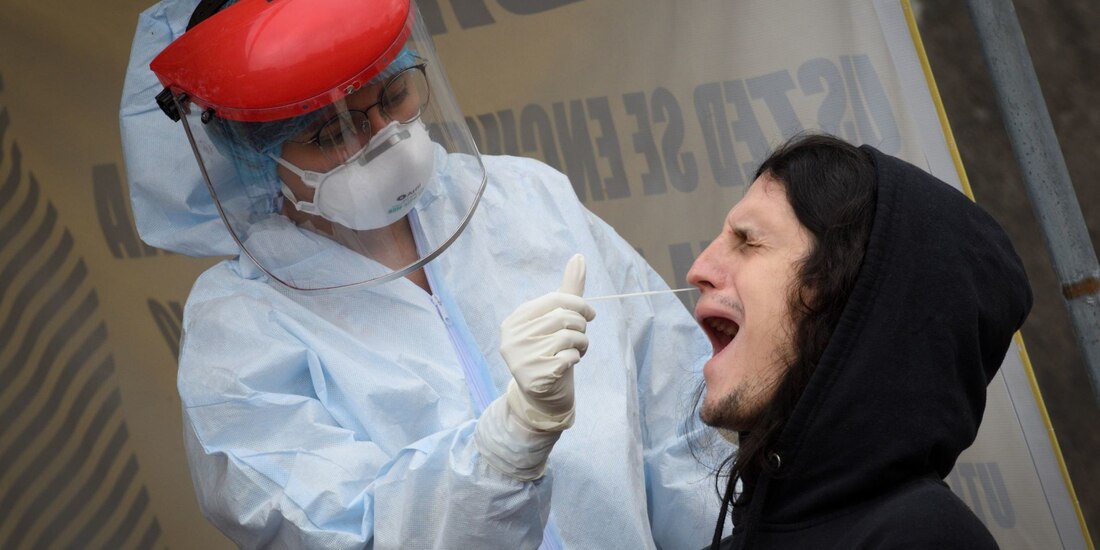 Prueba PCR para la detección de coronavirus.