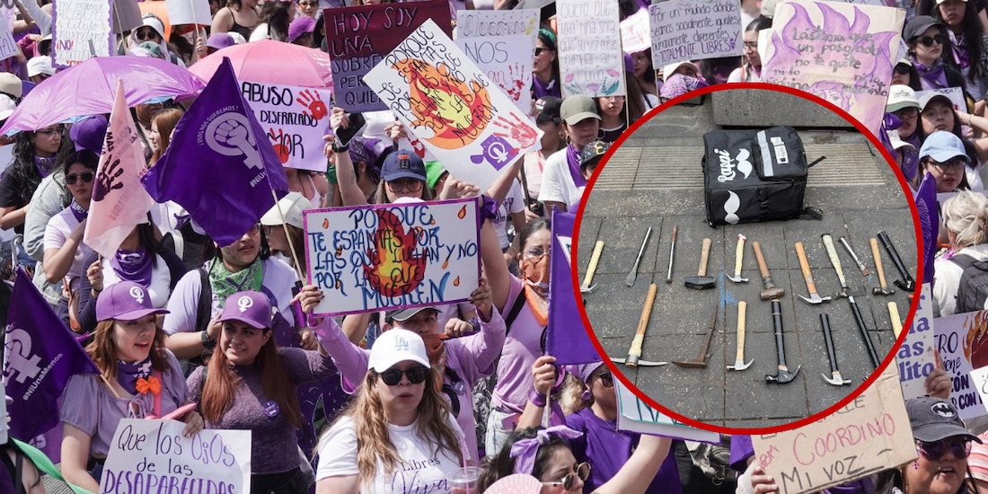 Siguen a manifestantes y decomisas armas