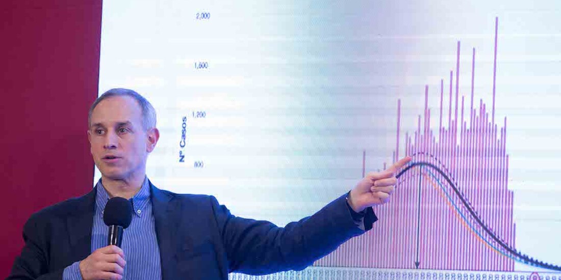 El subsecretario de Prevención y Promoción de la Salud, Hugo López-Gatell, en conferencia de prensa.