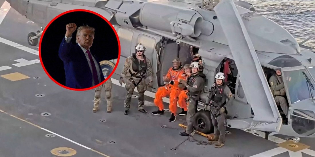 Donald Trump elogia a tripulación de Artemis II tas amerizaje.