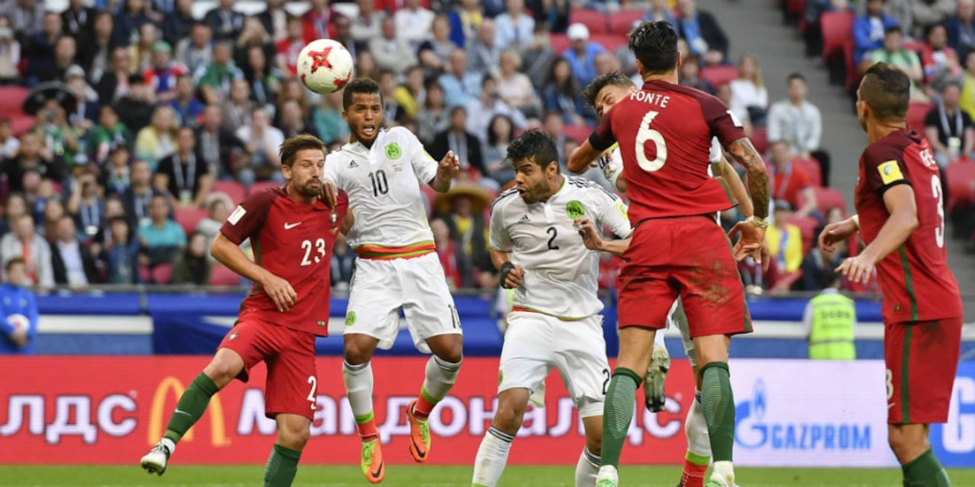 México enfrentó a Portugal en la Copa Confederaciones.
