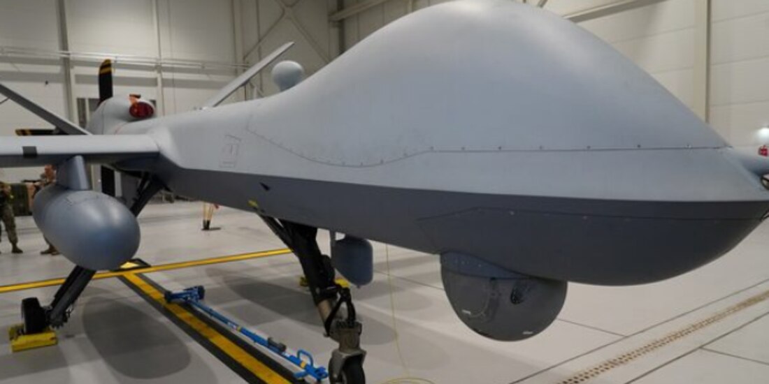 Un avión no tripulado MQ-9 Reaper de la Fuerza Aérea de EU