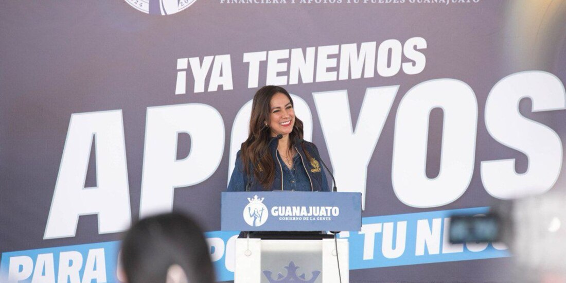 Libia Dennise García presenta Financiera y Apoyos ‘Tú Puedes Guanajuato’.
