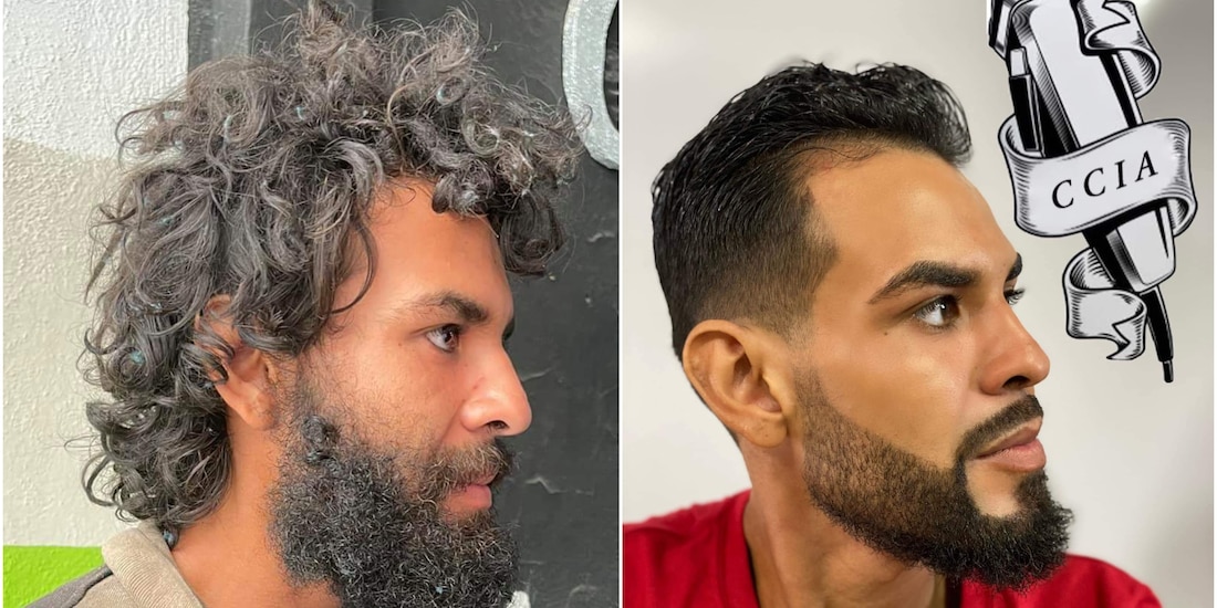 Cambian 'look' a indigente y rompe corazones en Apatzingán