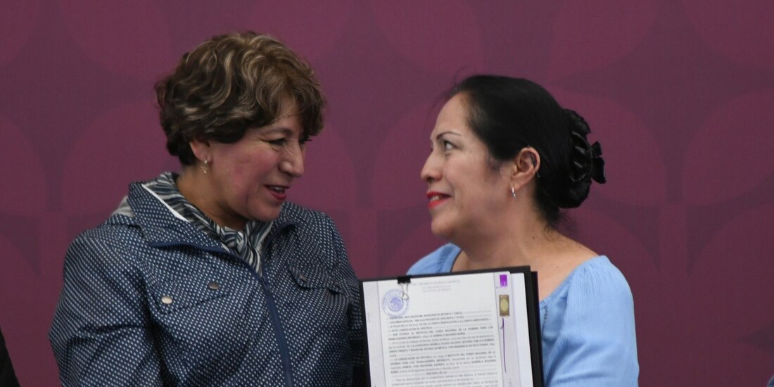 Delfina Gómez, gobernadora el Edomex, reafirmó su compromiso para llevar a cabo el programa masivo de escrituración.