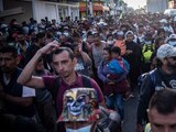 Caravana Migrante arriba a Huehuetán, Chiapas; busca llegar a CDMX para pedir asilo
