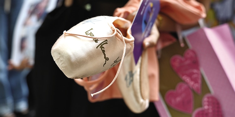PUNTAS de ballet autografiadas