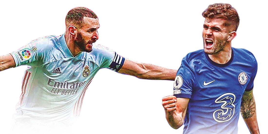 Karim Benzema y Christian Pulisic