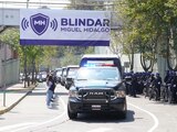 Unidad policiaca en la alcaldía de Miguel Hidalgo.