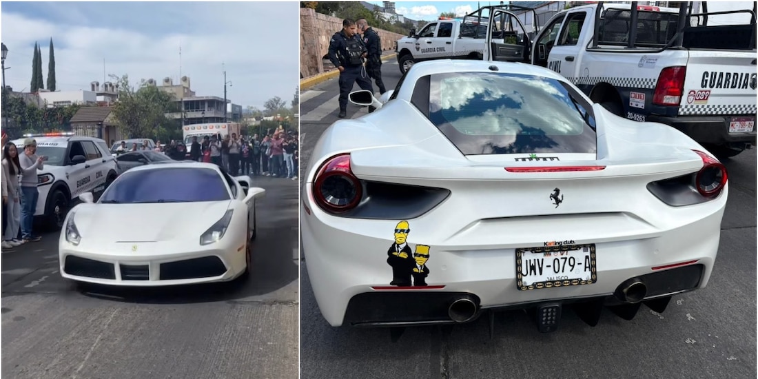 Ferrari asegurado en Morelia tiene reporte de robo en Estados Unidos.