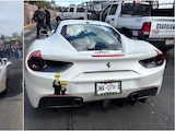 Ferrari asegurado en Morelia tiene reporte de robo en Estados Unidos.