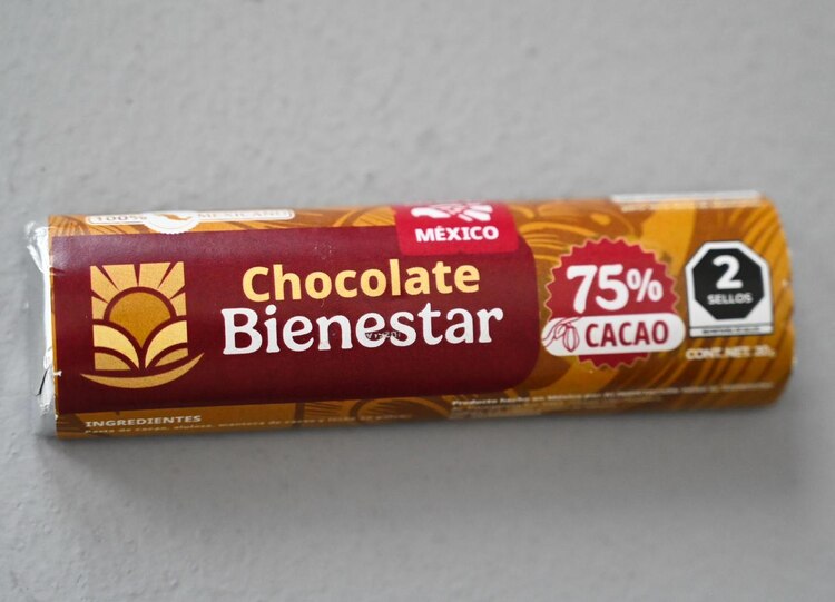 Una pieza de Chocolate Bienestar.