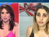 La youtuber Dinastars durante una entrevista televisiva.
