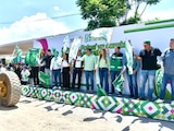 El gobernador constitucional del estado, Ricardo Gallardo Cardona, encabezó el arranque de las obras de infraestructura urbana.