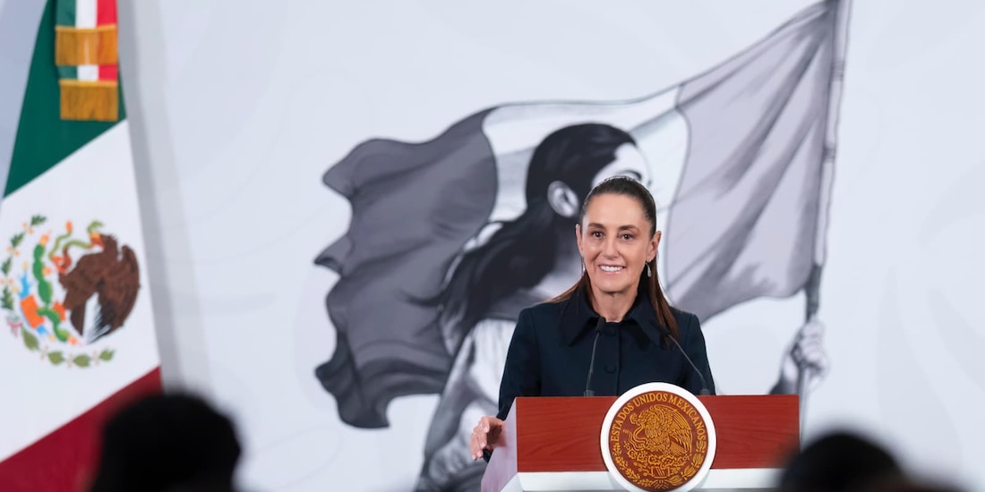 La Presidenta de México en su conferencia de este miércoles.