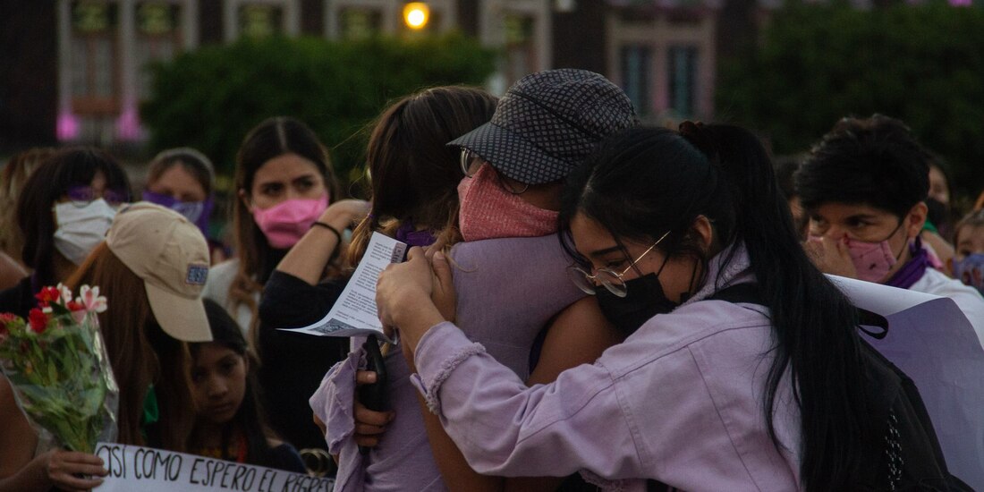Marcha del 8M conmemorando el Día Internacional de la Mujer.