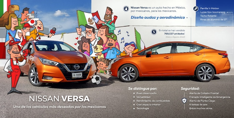 Nissan Versa cuenta con un diseño moderno, que brinda a los conductores una experiencia única en su clase y los cautiva.