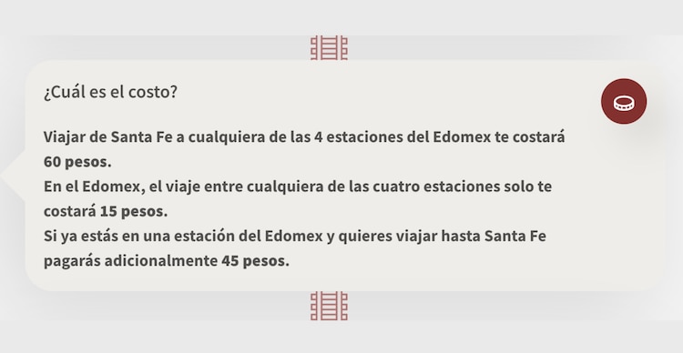 Costo del Tren Interurbano