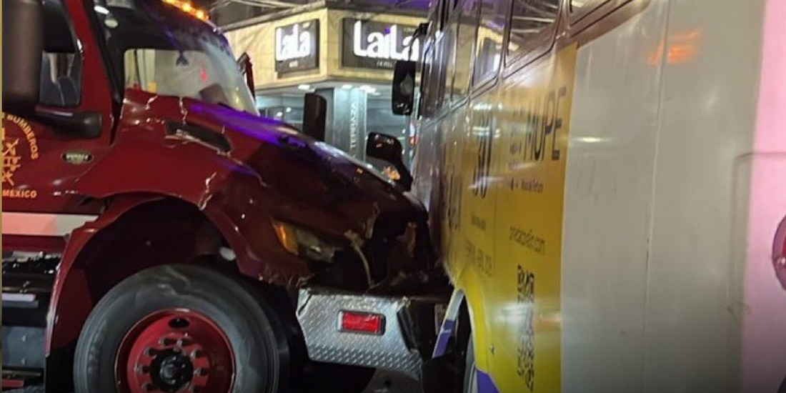 Accidente de unidad de Bomberos deja cinco elementos heridos en la CDMX