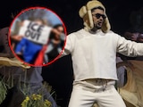 Activistas reparten toallas anti-ICE inspiradas en Bad Bunny afuera del estadio del Super Bowl