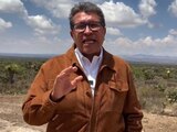 Ricardo Monreal, presidente de la Jucopo del Senado, en Fresnillo, Zacatecas.