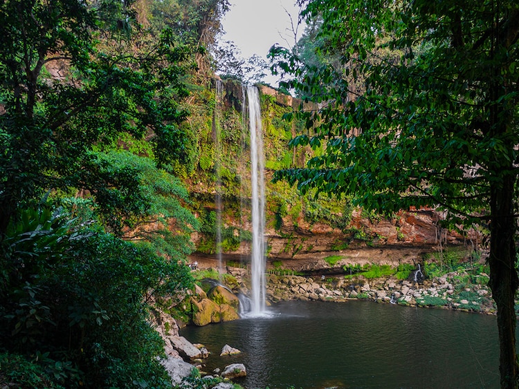 Las Cascadas de Misol-Ha fueron escenario para Depredador