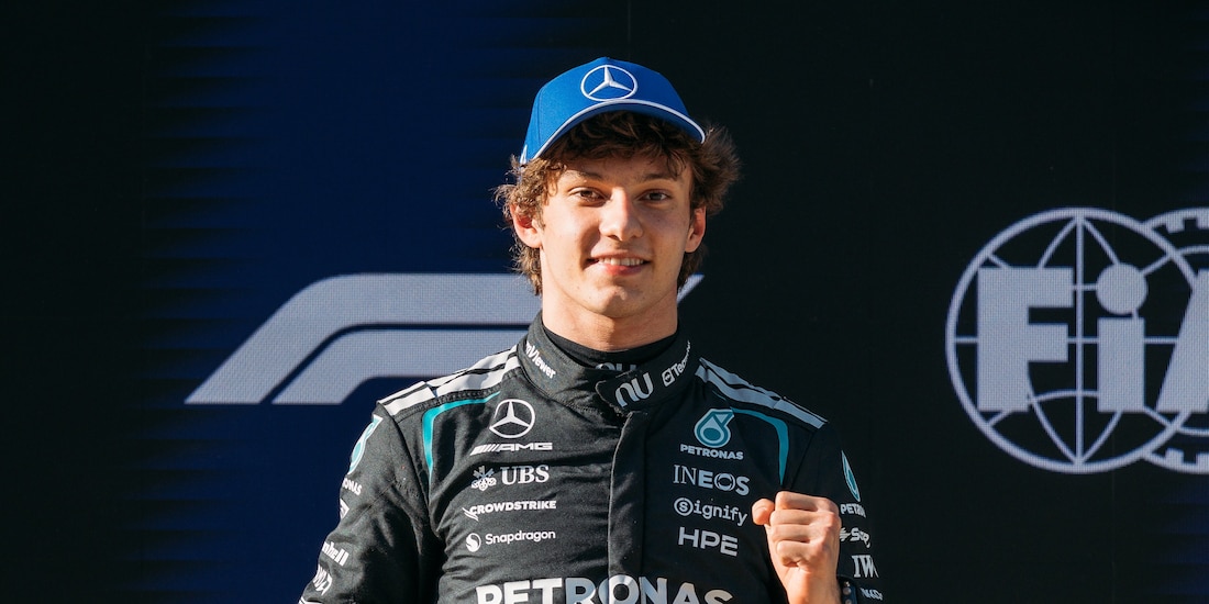 El joven Kimi Antonelli (Mercedes) se adjudica la pole position para el GP de China 2026.