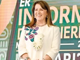 La gobernadora de Morelos, Margarita González, en su 1.er Informe, ayer