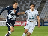 Una acción del duelo entre Pumas y Pachuca de los Cuartos de Final de la Liga MX
