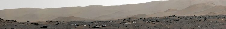 Borde del cráter Jezero tomada por el instrumento Mastcam-Z a bordo del rover Perseverance Mars de la NASA
