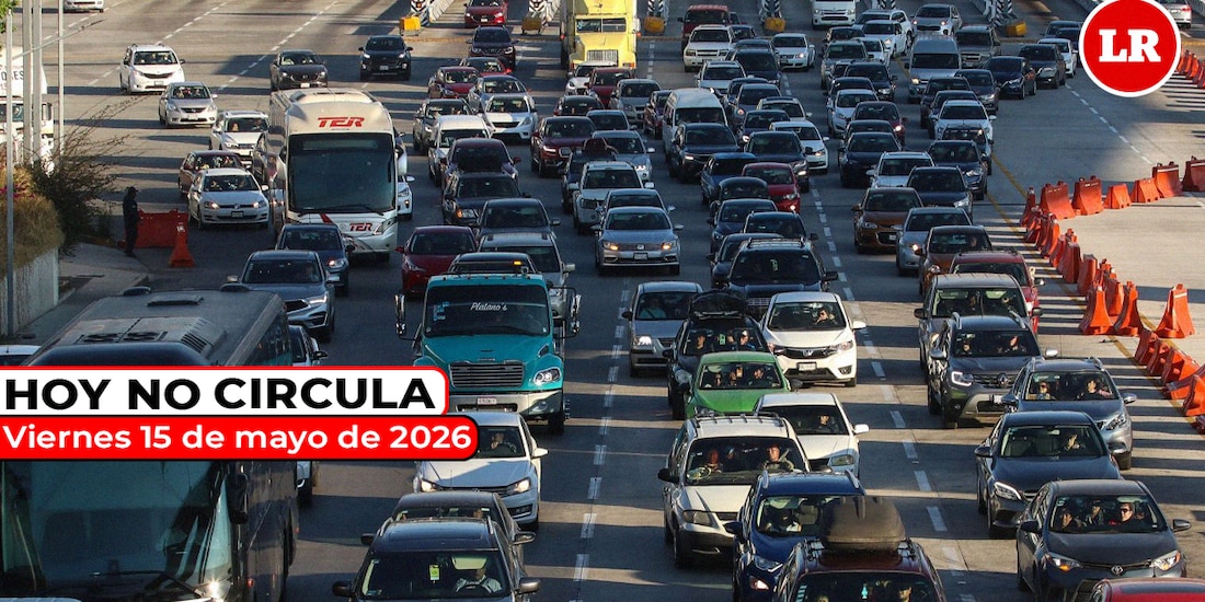 Revisa cómo aplica el Hoy No Circula este viernes 15 de mayo de 2026 en el Valle de México.