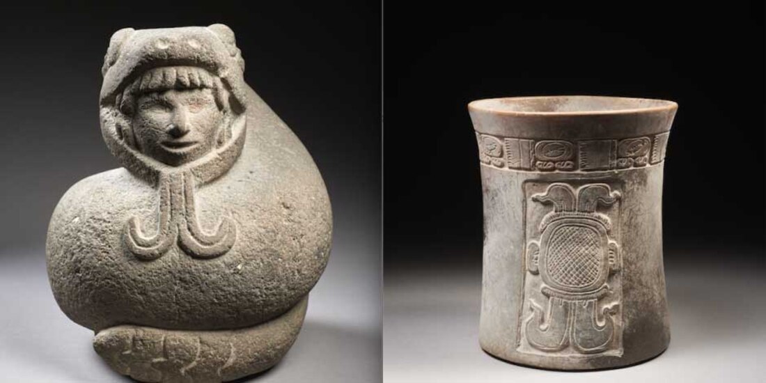 Piezas arqueológicas vendidas por Artcurial.